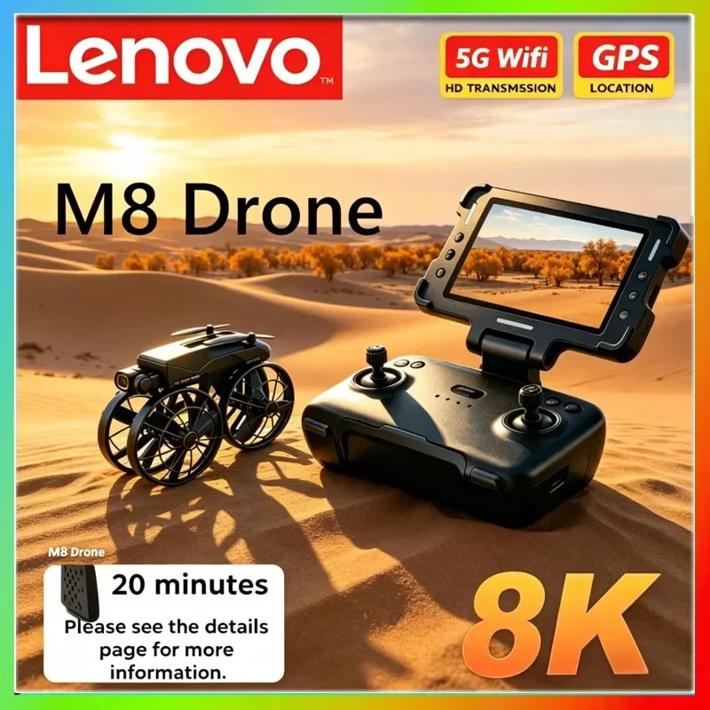 Lenovo M8 8K RC Foldable Drone with Screen Brushless Motor Profesional HD Dual Camera WIFI Obstacle Avoidance Quadcopter Toy
Lenovo M8 8K RC Foldable Drone with Screen Brushless Motor Profesional HD Dual Camera WIFI Obstacle Avoidance Quadcopter Toy