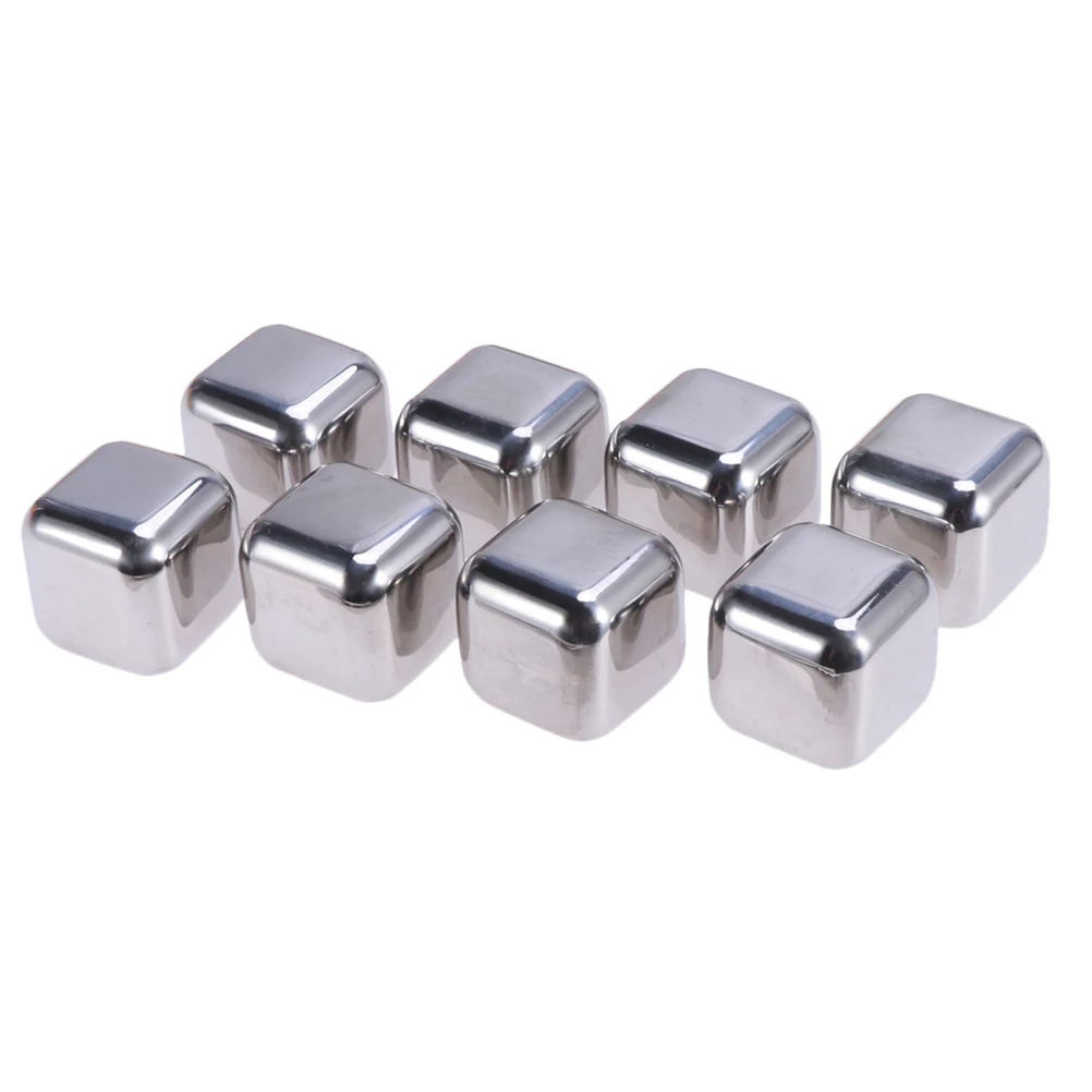 8 Pcs Stainless Steel Ice Pellets Cube Reusable Cubes Resuble Square Whiskey for Drinks Stones
8 Pcs Stainless Steel Ice Pellets Cube Reusable Cubes Resuble Square Whiskey for Drinks Stones