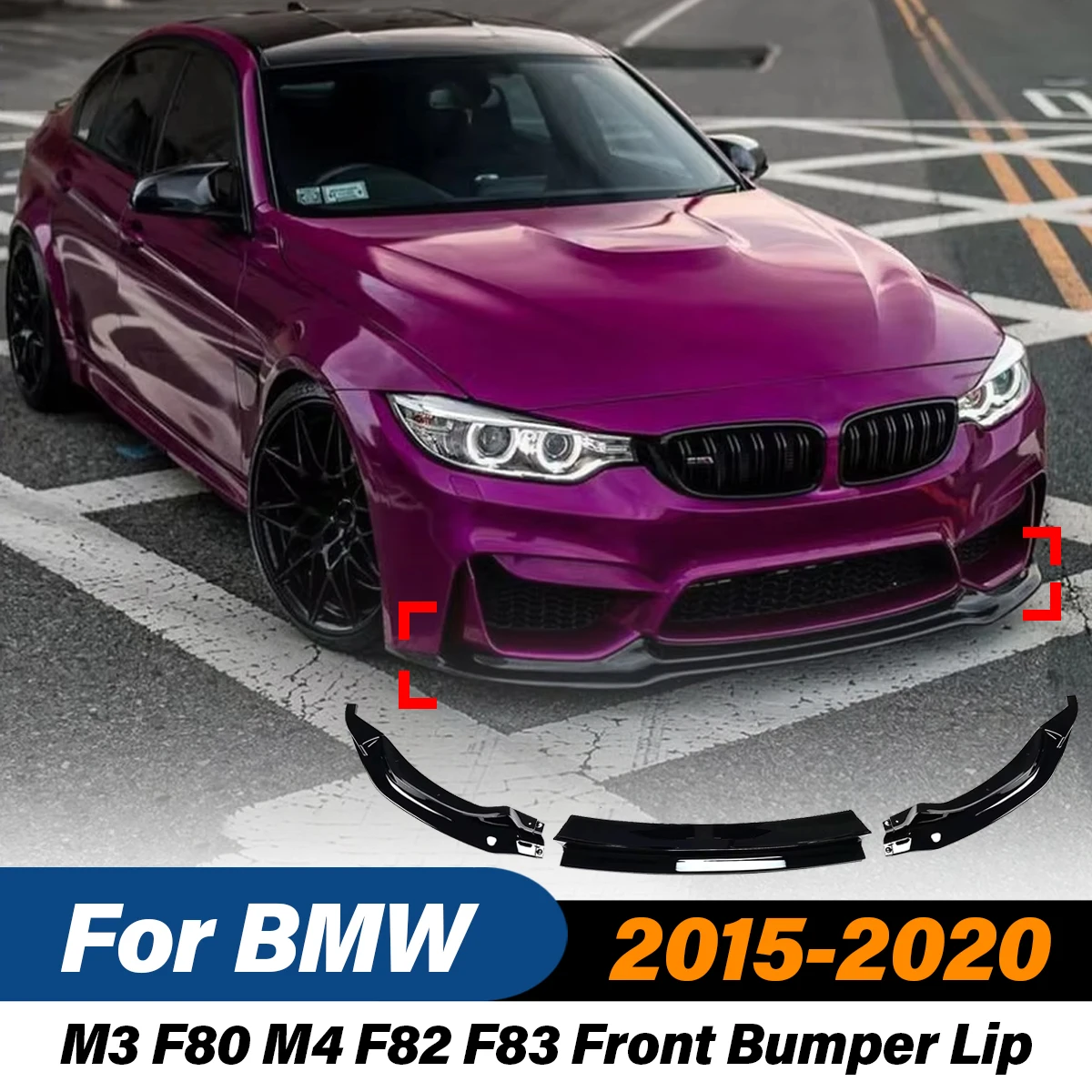 For BMW F80 M3 F83 F82 M4 2015 2016 2017 2018 2019 2020 Front Bumper Lip Spoiler Splitter Diffuser Guard Protector Car Body Kit
For BMW F80 M3 F83 F82 M4 2015 2016 2017 2018 2019 2020 Front Bumper Lip Spoiler Splitter Diffuser Guard Protector Car Body Kit