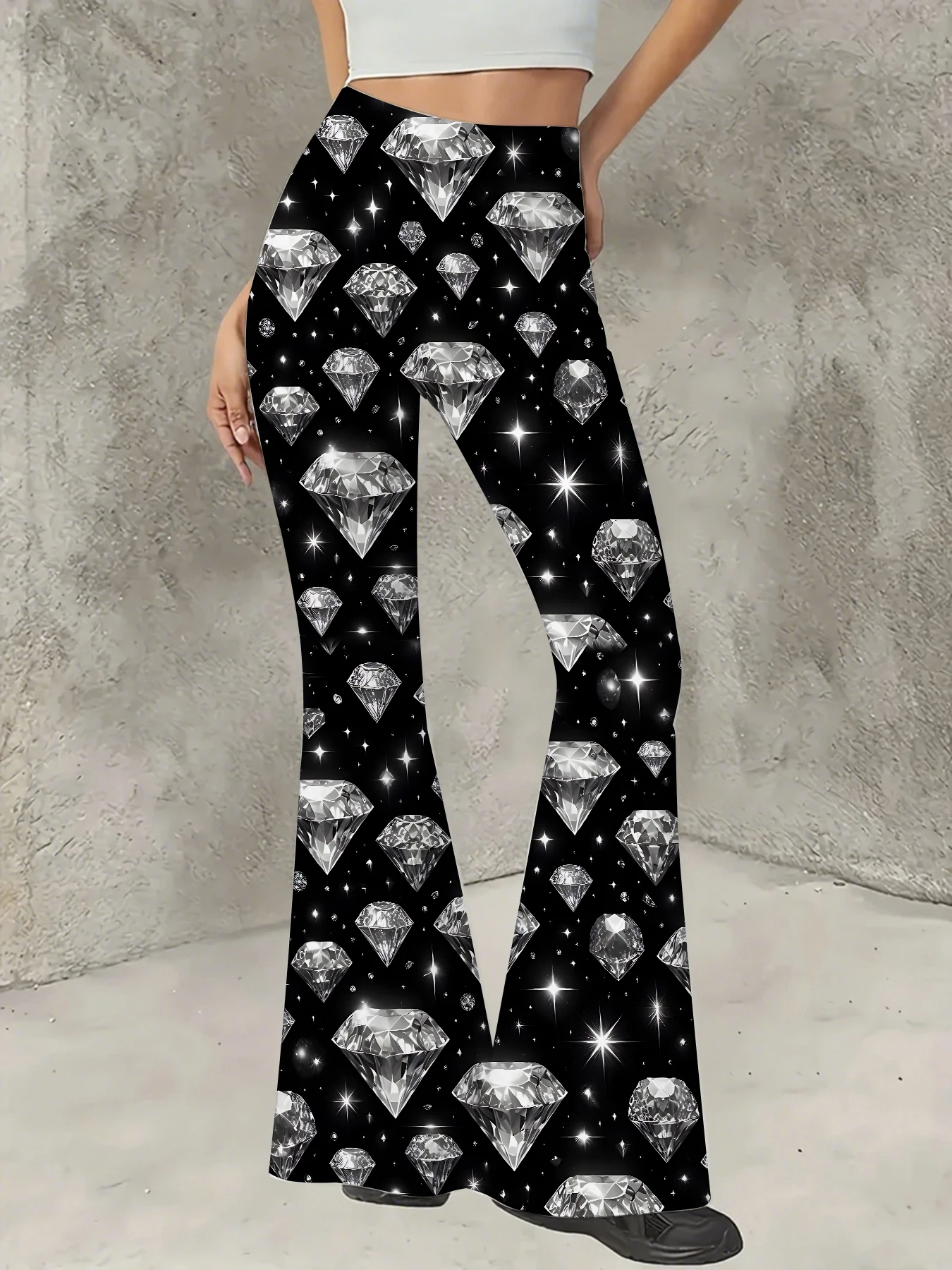 Women's Printed Flare Pants Y2K High Waist Bell Bottom Trousers Streetwear
Women's Printed Flare Pants Y2K High Waist Bell Bottom Trousers Streetwear