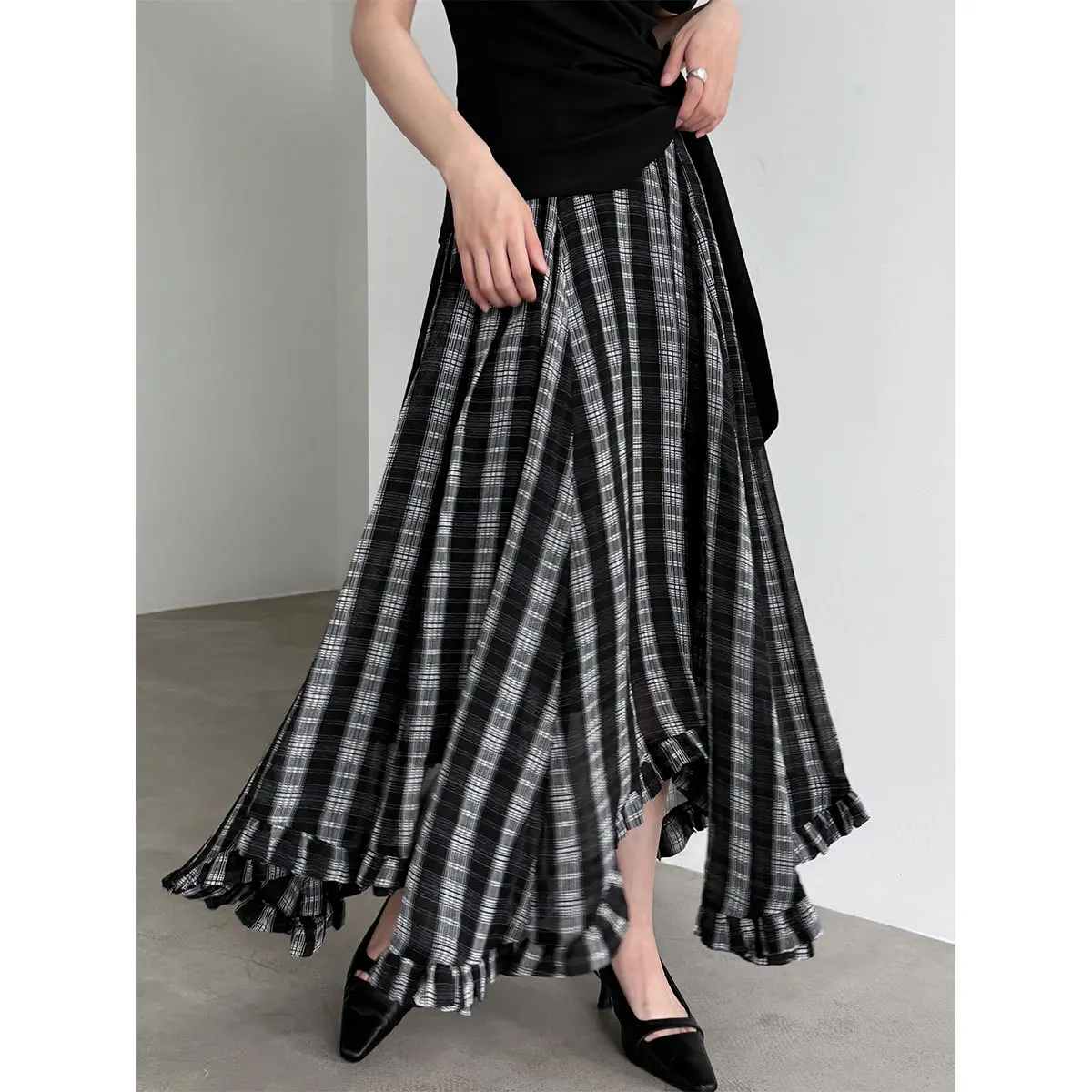 Long Skirts Women Skirt A Line High Waist Slim Fit Ruffles Casual Plaid Elegant Splice Regular Y2k Streetwear Work 2026 Spring
Long Skirts Women Skirt A Line High Waist Slim Fit Ruffles Casual Plaid Elegant Splice Regular Y2k Streetwear Work 2026 Spring