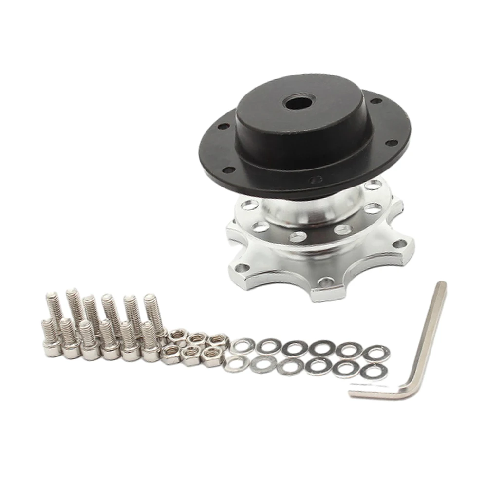 Wheel Hub Adapter Car Steering Wheel Hub Quick Release Kit Universal compatible with 6 Hole Steering Wheel Hub
Wheel Hub Adapter Car Steering Wheel Hub Quick Release Kit Universal compatible with 6 Hole Steering Wheel Hub