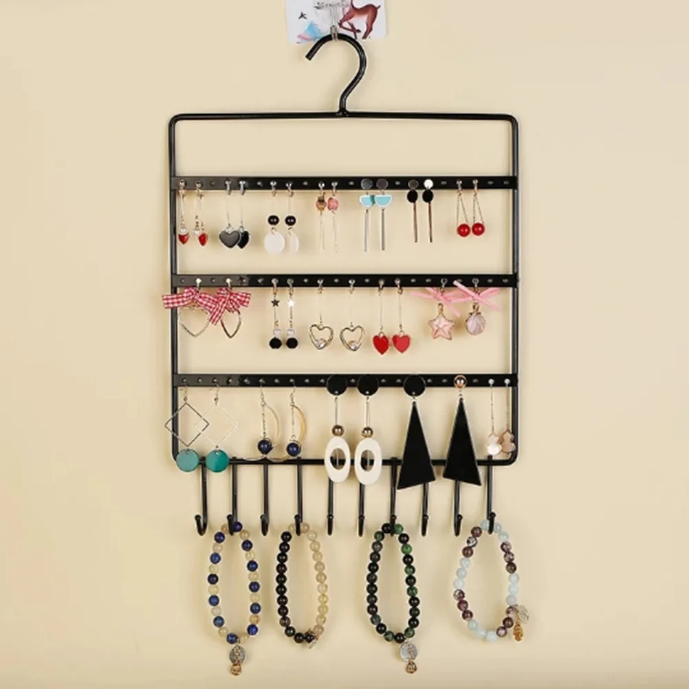 3-Tier Black Metal Earring Stand Jewelry Rack Freestanding Holder for Pierced Earrings Display Organizer for Women
3-Tier Black Metal Earring Stand Jewelry Rack Freestanding Holder for Pierced Earrings Display Organizer for Women