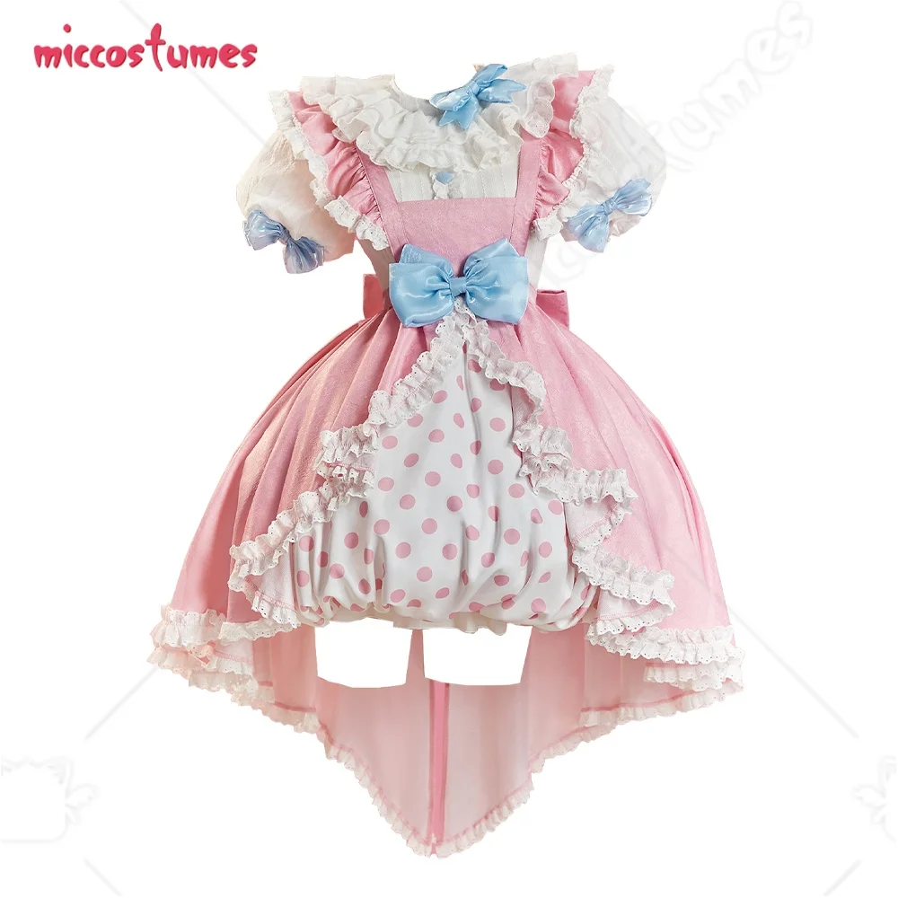 Miccostumes Women's Pink Costume Anime Doll Cosplay Cute Lolita Set Ruffle Polka Dot Dress with Apron and Headpiece
Miccostumes Women's Pink Costume Anime Doll Cosplay Cute Lolita Set Ruffle Polka Dot Dress with Apron and Headpiece