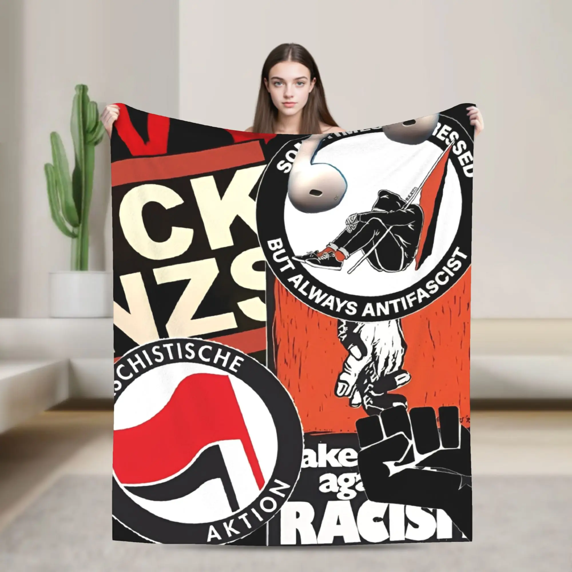 Antifascist Action Blanket Quality Super Soft Throw Blanket Winter Decorative Home Decor Novelty Bedspread
Antifascist Action Blanket Quality Super Soft Throw Blanket Winter Decorative Home Decor Novelty Bedspread