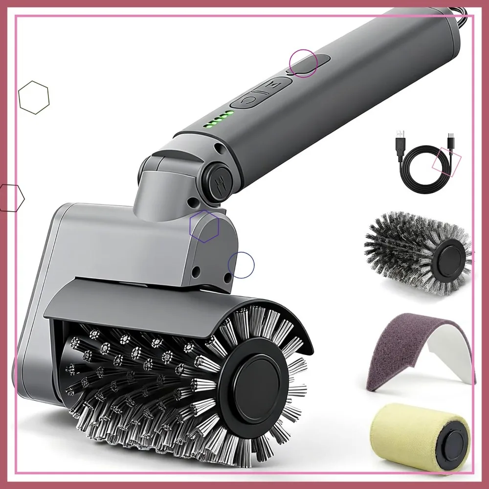 3-in-1 Electric Grill Brush Kit – Cordless BBQ Cleaner with Safe Metal Bristles, 2H Runtime, Waterproof & Dishwasher Safe
3-in-1 Electric Grill Brush Kit – Cordless BBQ Cleaner with Safe Metal Bristles, 2H Runtime, Waterproof & Dishwasher Safe