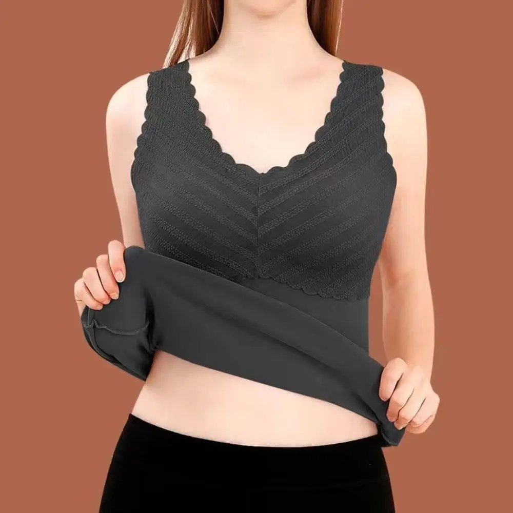 Winter Autumn Women Thermal Underwear Bottoming Shirt High Elastic Sleevesless Warm Top Vest Large Size Seamless Undershirts
Winter Autumn Women Thermal Underwear Bottoming Shirt High Elastic Sleevesless Warm Top Vest Large Size Seamless Undershirts