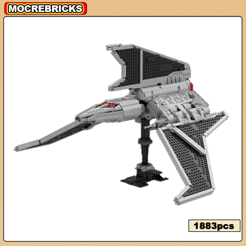 MOC-202602 Lnterstellar Movies Series Building Blocks Havoc Marauder Fighter High-Tech Bricks Toys Models For Children's Gifts
MOC-202602 Lnterstellar Movies Series Building Blocks Havoc Marauder Fighter High-Tech Bricks Toys Models For Children's Gifts