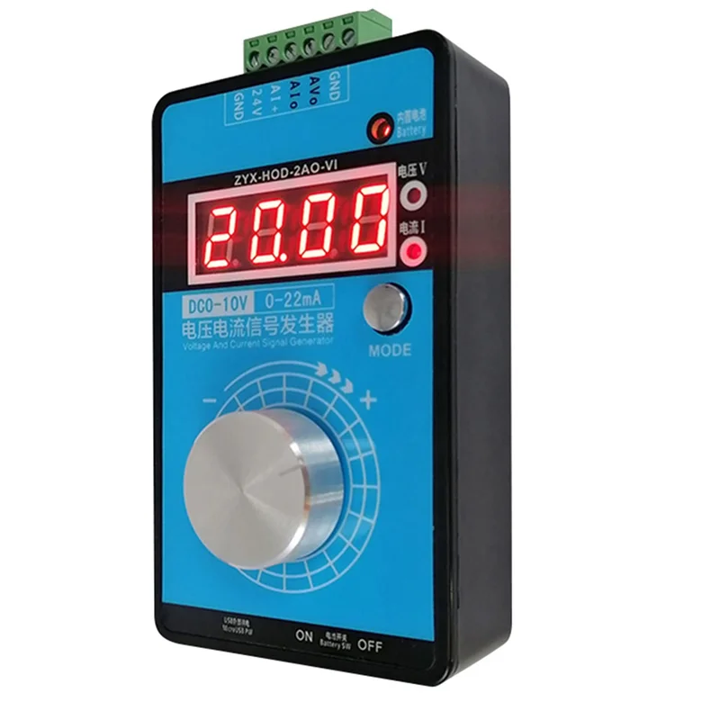 A34R 0-5V-10V 0-20MA/4-20MA Signal Generator Adjustable Current Voltage Analog Signal Sources Output 24V(No Battery)
A34R 0-5V-10V 0-20MA/4-20MA Signal Generator Adjustable Current Voltage Analog Signal Sources Output 24V(No Battery)