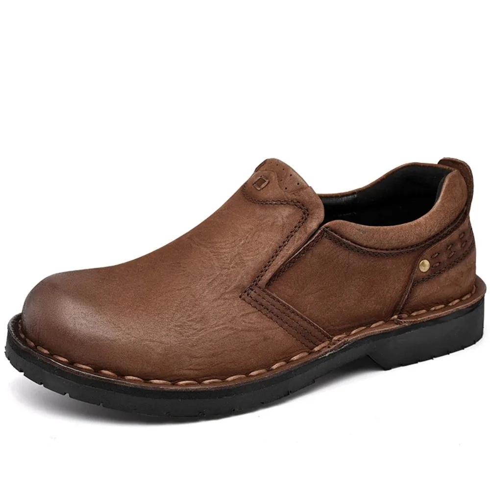 Business Leisure Shoes Leather Low Top Retro Anti Skid Wear Resistant Shoes New Ankle Boots Men Men Slip on Casual Shoes
Business Leisure Shoes Leather Low Top Retro Anti Skid Wear Resistant Shoes New Ankle Boots Men Men Slip on Casual Shoes