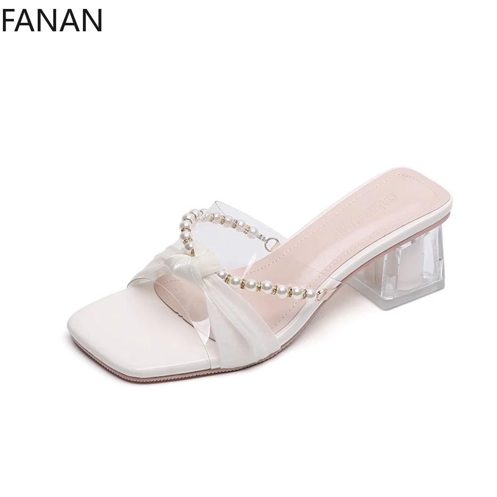Transparent High Heel Sandals Crystal Elegant 2025 Shoes for Women Summer New Comfortable Slide Sandals Slippers
Transparent High Heel Sandals Crystal Elegant 2025 Shoes for Women Summer New Comfortable Slide Sandals Slippers