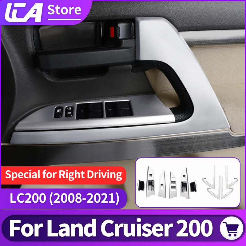 For Toyota Land Cruiser 200 LC200 2008-2021 car door inside handle cover window lift button interior modification accessories
For Toyota Land Cruiser 200 LC200 2008-2021 car door inside handle cover window lift button interior modification accessories