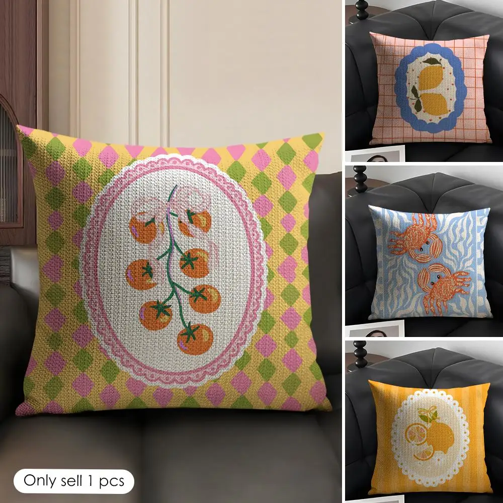 Lemon Tomato Sardine INS Cushion Cover Natural Linen Organic Fabric Double-Sided Printing Breathable Perfect Gift For Decor
Lemon Tomato Sardine INS Cushion Cover Natural Linen Organic Fabric Double-Sided Printing Breathable Perfect Gift For Decor