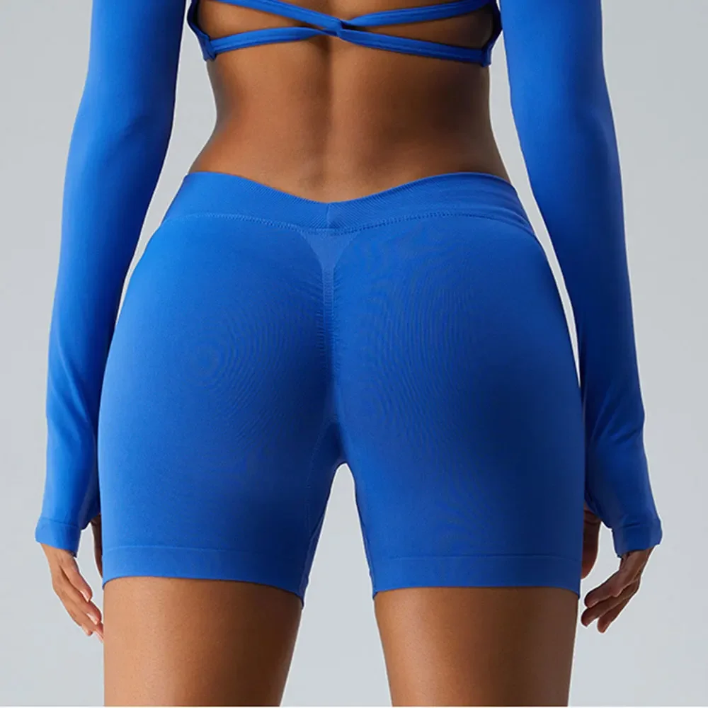 Seamless V Back Yoga Shorts Women Sportwear Fitness Tights Elastic Scrunch Gym Cycling Push Up Running Workout High Waist Shorts
Seamless V Back Yoga Shorts Women Sportwear Fitness Tights Elastic Scrunch Gym Cycling Push Up Running Workout High Waist Shorts