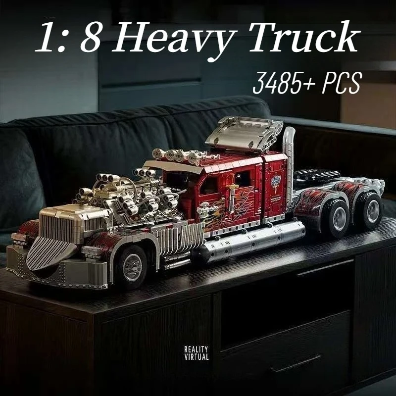 1:8 Scale Heavy Duty Truck Model Building Kits Vintage Truck DIY Assembly Bricks Toy for Adults Kids Hobbyists Birthday Gift
1:8 Scale Heavy Duty Truck Model Building Kits Vintage Truck DIY Assembly Bricks Toy for Adults Kids Hobbyists Birthday Gift