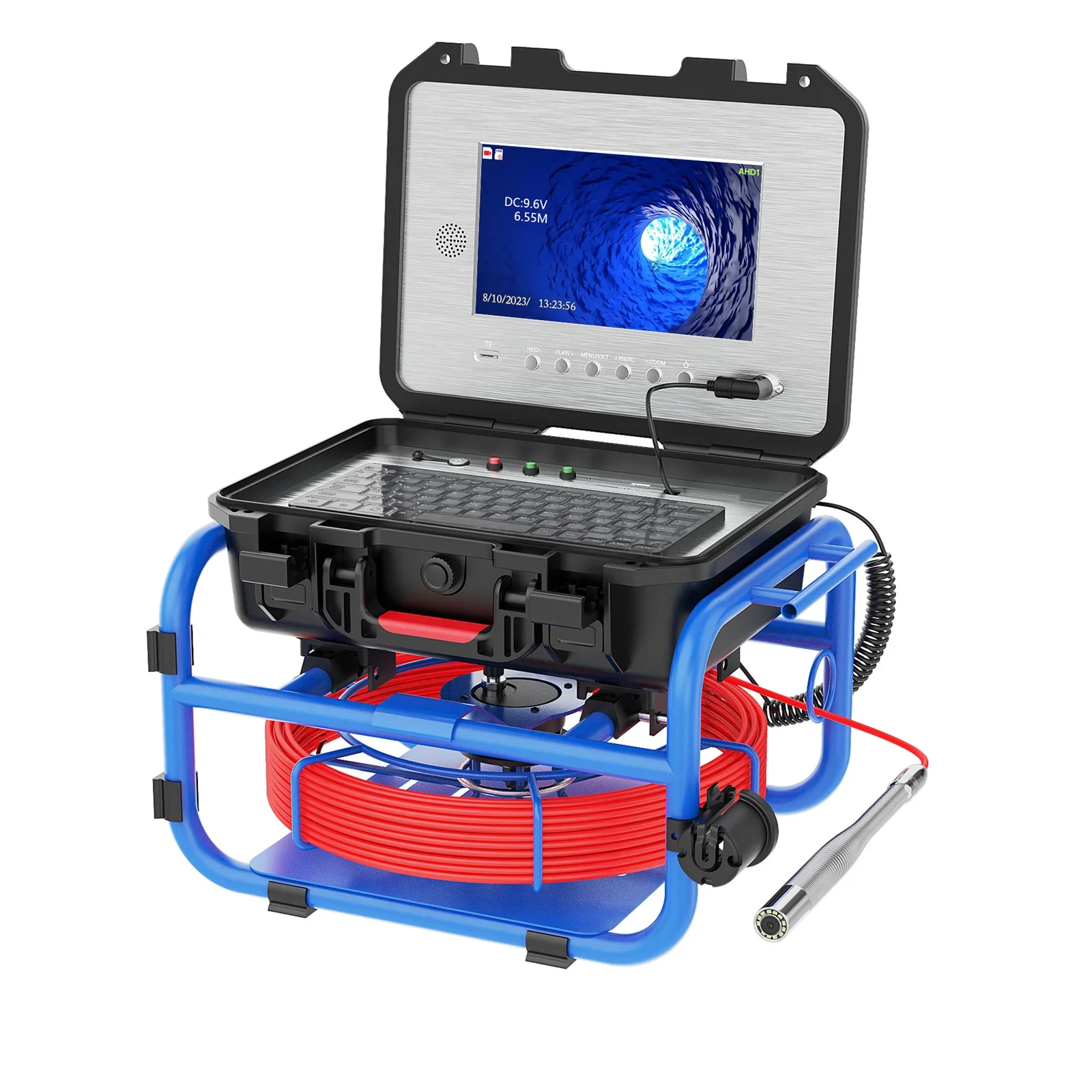 10 Inch IPS Analog Monitor 7mm 30M Cable Self-Leveling Pipeline Endoscope IP68 Drain Sewer Locator 512HZ For Pipe Inspection
10 Inch IPS Analog Monitor 7mm 30M Cable Self-Leveling Pipeline Endoscope IP68 Drain Sewer Locator 512HZ For Pipe Inspection
