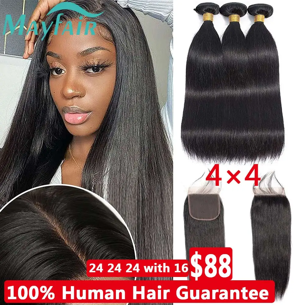 Bone Straight Bundles With Closure Brazilian Hair Weave Bundles With Closure 32 Inch Naturel Hair Bundles with Lace Frontal Hair
Bone Straight Bundles With Closure Brazilian Hair Weave Bundles With Closure 32 Inch Naturel Hair Bundles with Lace Frontal Hair