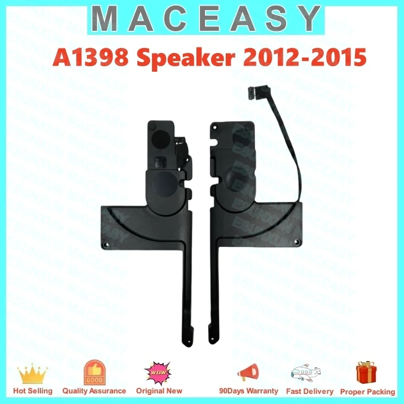 A1398 left and right speaker use for MacBookPro retina 15inch Pair Set loudspeaker full tested 2012 2013 2014 2015Year
A1398 left and right speaker use for MacBookPro retina 15inch Pair Set loudspeaker full tested 2012 2013 2014 2015Year