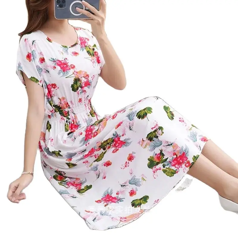 Summer Midi Dresses for Women Casual Female Clothing 2022 New Elegant Women's Sundress Sunmer Boho Vintage Dress With Print
Summer Midi Dresses for Women Casual Female Clothing 2022 New Elegant Women's Sundress Sunmer Boho Vintage Dress With Print