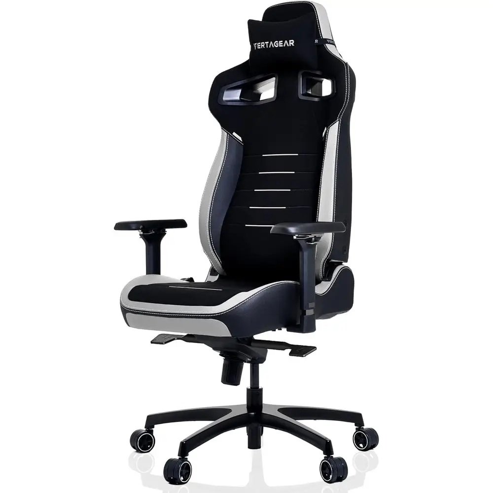 Ergonomic Large & Tall Gaming Chair with Advanced Lumbar Support and Air Seat - RGB LED Upgradeable, Black/White
Ergonomic Large & Tall Gaming Chair with Advanced Lumbar Support and Air Seat - RGB LED Upgradeable, Black/White