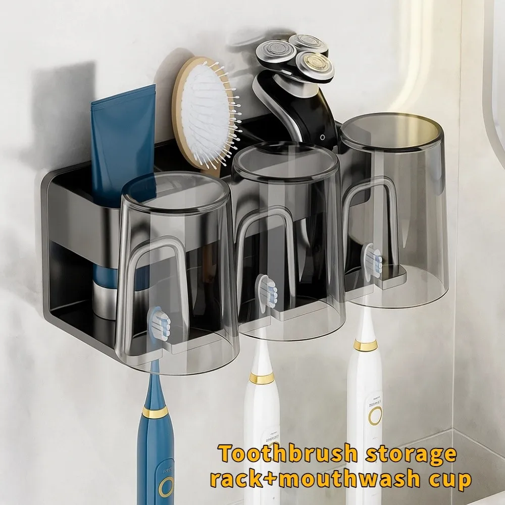 Strong Load-bearing Toothbrush Holder Wall Mounted Stable Bathroom Accessories No Punching Install Practical
Strong Load-bearing Toothbrush Holder Wall Mounted Stable Bathroom Accessories No Punching Install Practical