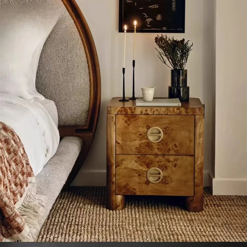 Nordic Style Hotel Bedroom Wooden Bedside Table with Drawer Villa Luxury Tree Tumor Texture Bedside Table Furniture
Nordic Style Hotel Bedroom Wooden Bedside Table with Drawer Villa Luxury Tree Tumor Texture Bedside Table Furniture
