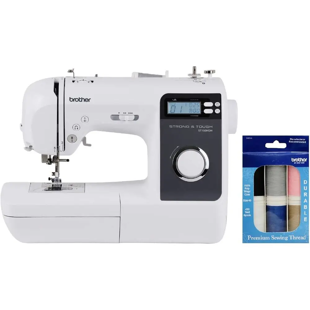 Durable ST150HDH Sewing Machine with 50 Stitches and 6-Piece Thread Set
Durable ST150HDH Sewing Machine with 50 Stitches and 6-Piece Thread Set