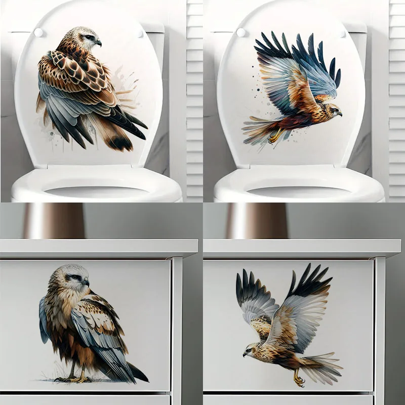 Marsh Harrier Self-Adhesive Wall Decal - Removable, Reusable PVC Sticker for Kitchen & Living Room Decor