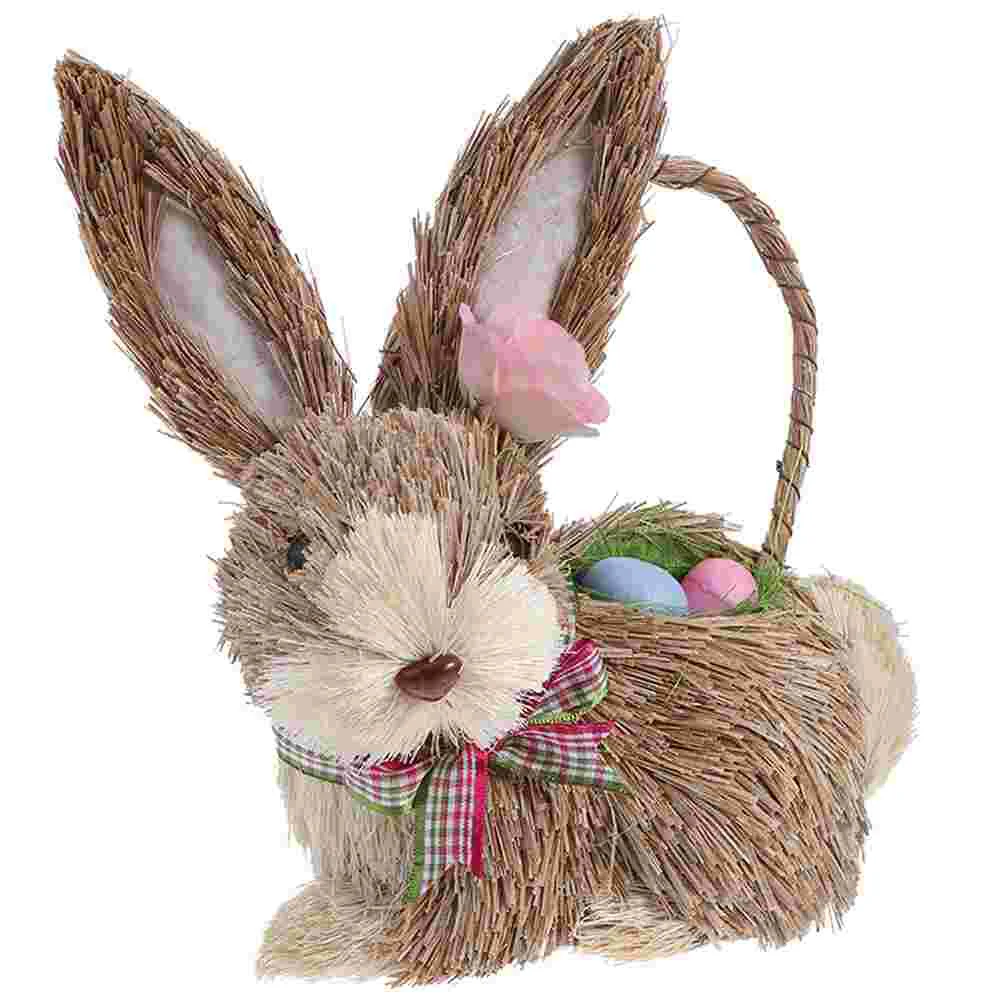 Straw Woven Rabbit Easter Bunny Figurine Straw Bunny Decor Desktop Sculpture Animal Model Miniature Statue Home Decor
Straw Woven Rabbit Easter Bunny Figurine Straw Bunny Decor Desktop Sculpture Animal Model Miniature Statue Home Decor