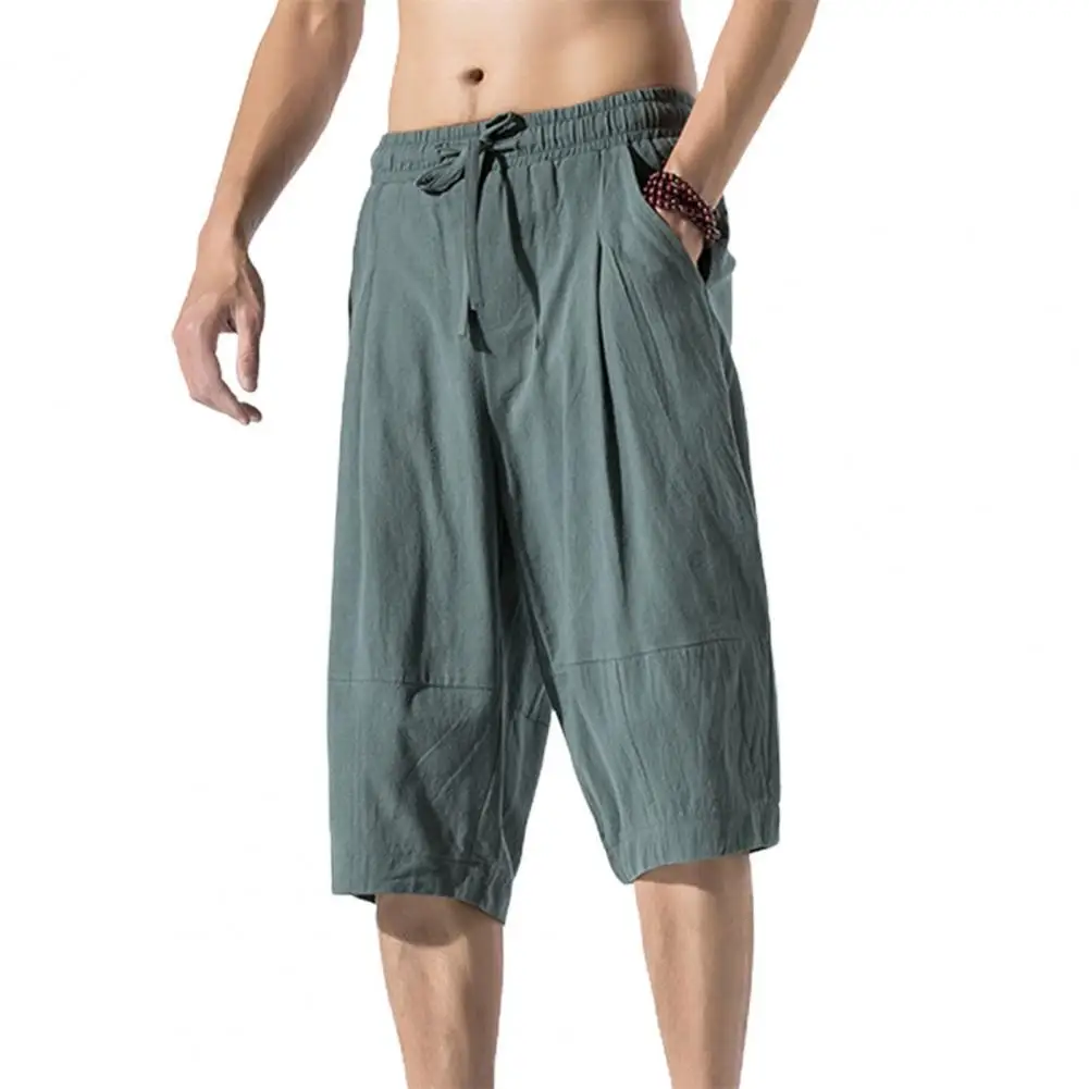 Summer Men's Short Pants Cropped Pants Solid Color Loose Summer Mid Waist Pockets Shorts Streetwear Sportswear Male Clothes 2022
Summer Men's Short Pants Cropped Pants Solid Color Loose Summer Mid Waist Pockets Shorts Streetwear Sportswear Male Clothes 2022