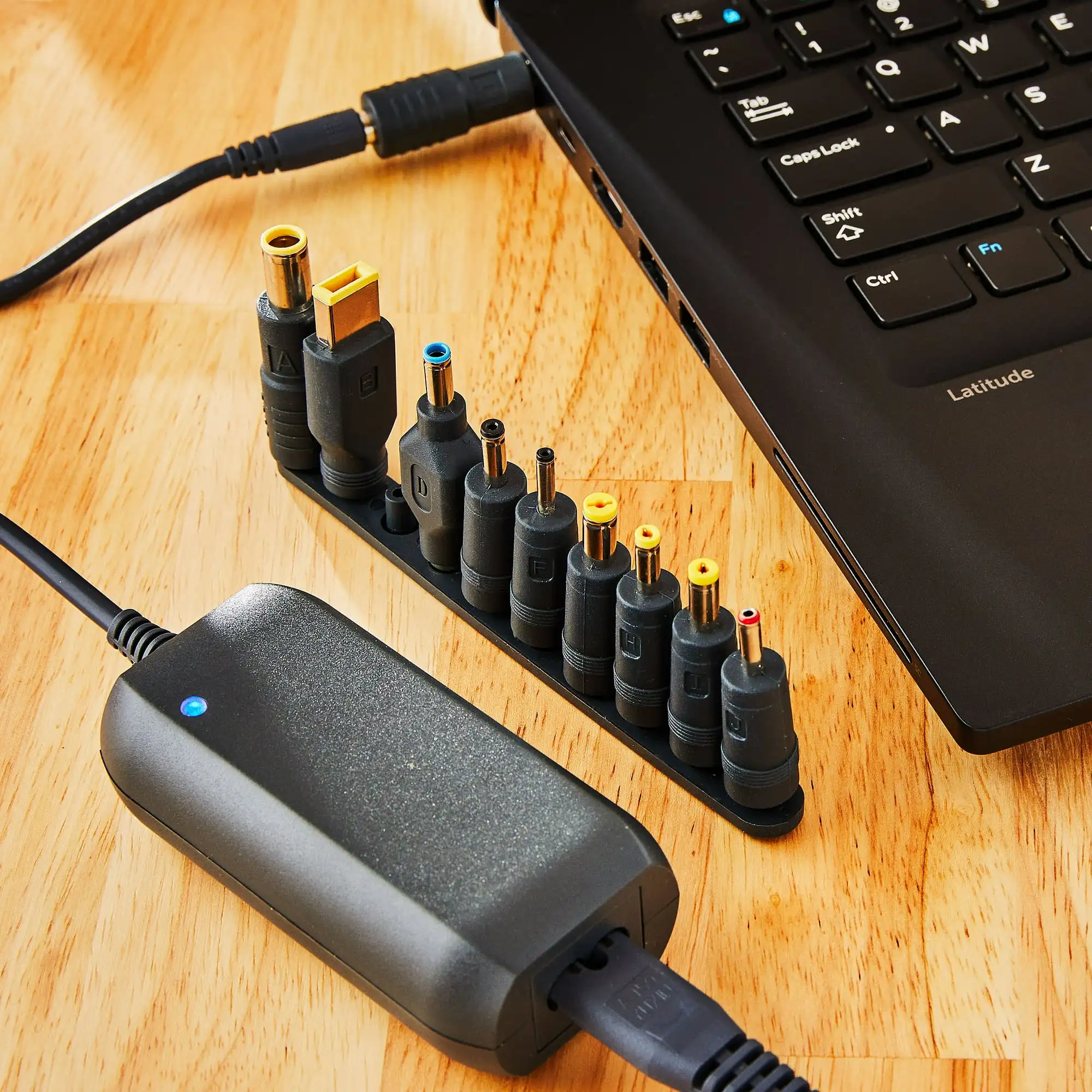 65W Laptop Charger with 10 Interchangeable Tips, 10ft Power Cord, for HP, Dell, Lenovo, Grey
65W Laptop Charger with 10 Interchangeable Tips, 10ft Power Cord, for HP, Dell, Lenovo, Grey