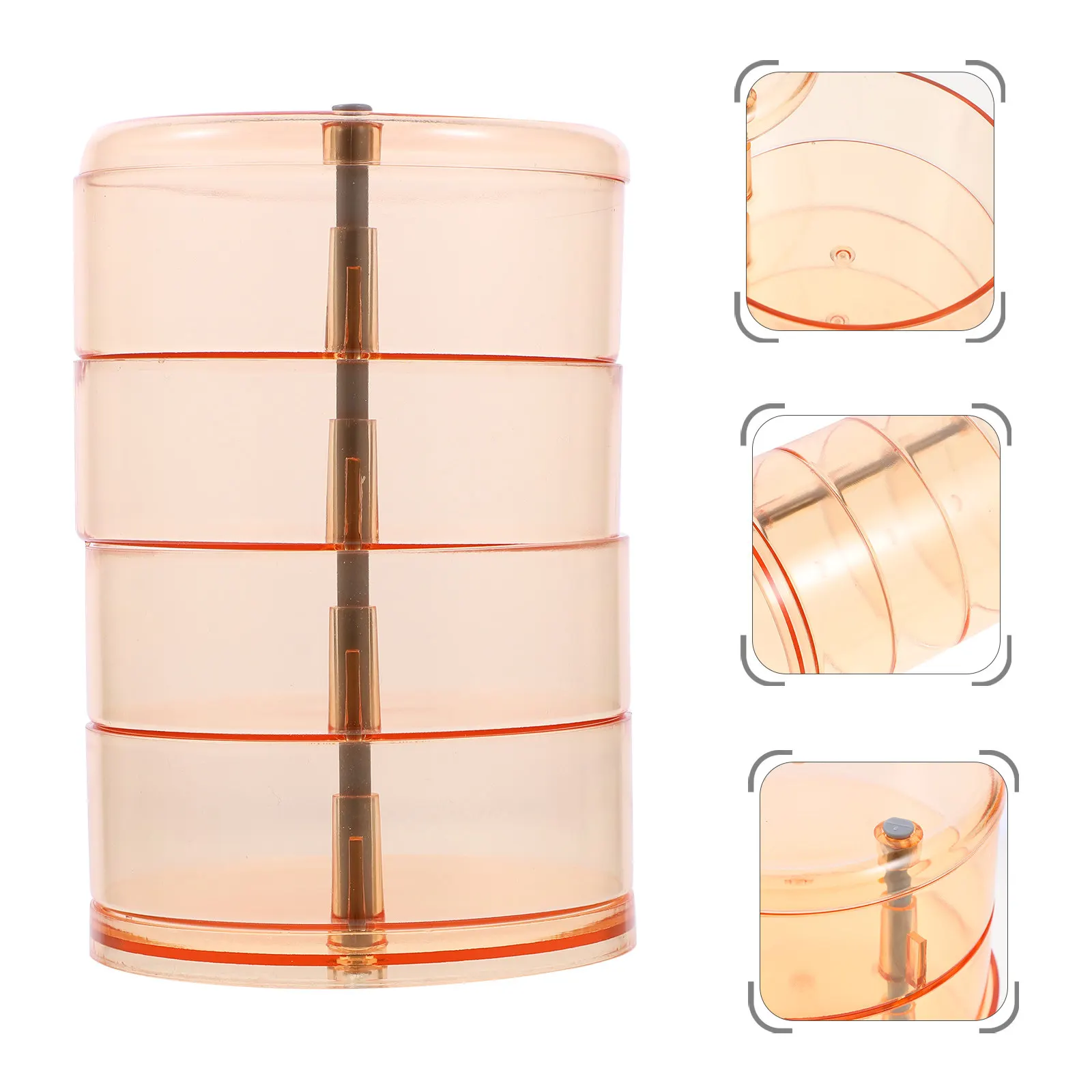 Multi-Layer Rotating Jewelry Box with Transparent Dust-Proof Cover Large Capacity Partition Storage Organizer for Earrings Rings
Multi-Layer Rotating Jewelry Box with Transparent Dust-Proof Cover Large Capacity Partition Storage Organizer for Earrings Rings