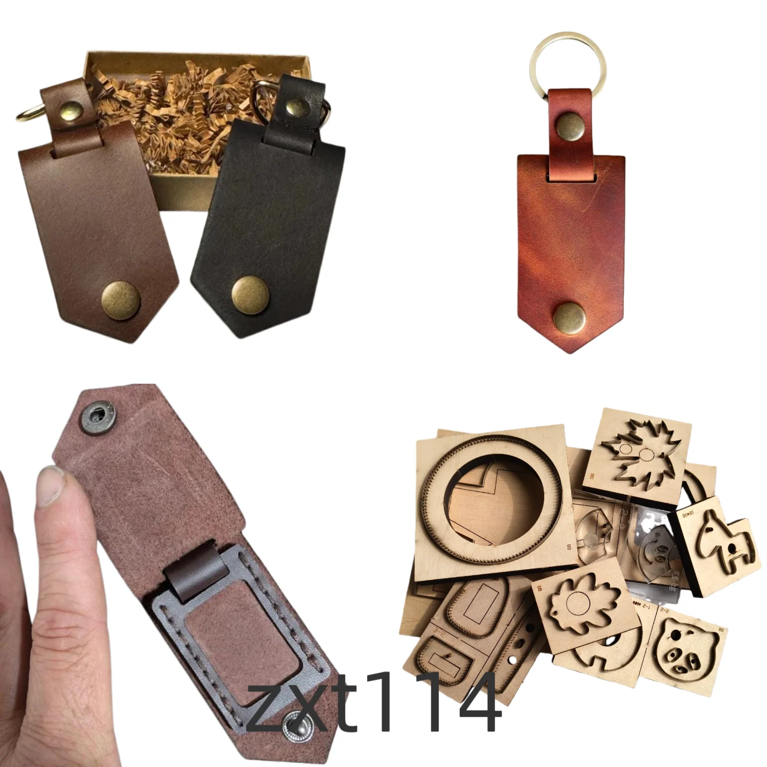 Leather keychain with photo frame, leather cutting tool, cutting mold, wooden mold tool ,hand cutting knife zxt114.
Leather keychain with photo frame, leather cutting tool, cutting mold, wooden mold tool ,hand cutting knife zxt114.