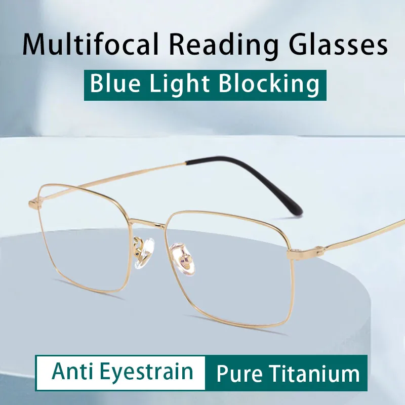 Progressive Reading Glasses for Men Intelligent Progressive Multifocal Lenses Luxury Spectacles With Gold Wire Frames
Progressive Reading Glasses for Men Intelligent Progressive Multifocal Lenses Luxury Spectacles With Gold Wire Frames