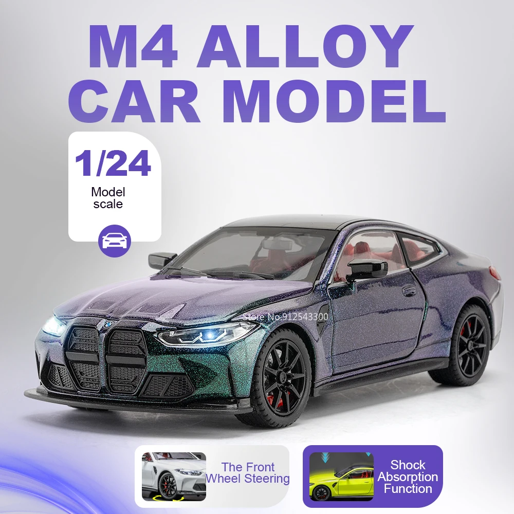 1:24 M4 760LI Car Model Toy Front Wheel Steer Sound Light Models Pull Back Shock Absorption Vehicle for Kids Birthday Present
1:24 M4 760LI Car Model Toy Front Wheel Steer Sound Light Models Pull Back Shock Absorption Vehicle for Kids Birthday Present