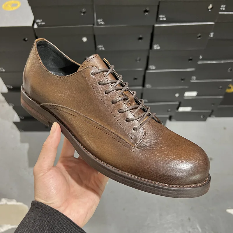 New British Vintage Handmade Men Casual Shoes Top Quality Formal Dress Cow Leather Shoes Business Loafers Wedge Wedding Oxfords
New British Vintage Handmade Men Casual Shoes Top Quality Formal Dress Cow Leather Shoes Business Loafers Wedge Wedding Oxfords