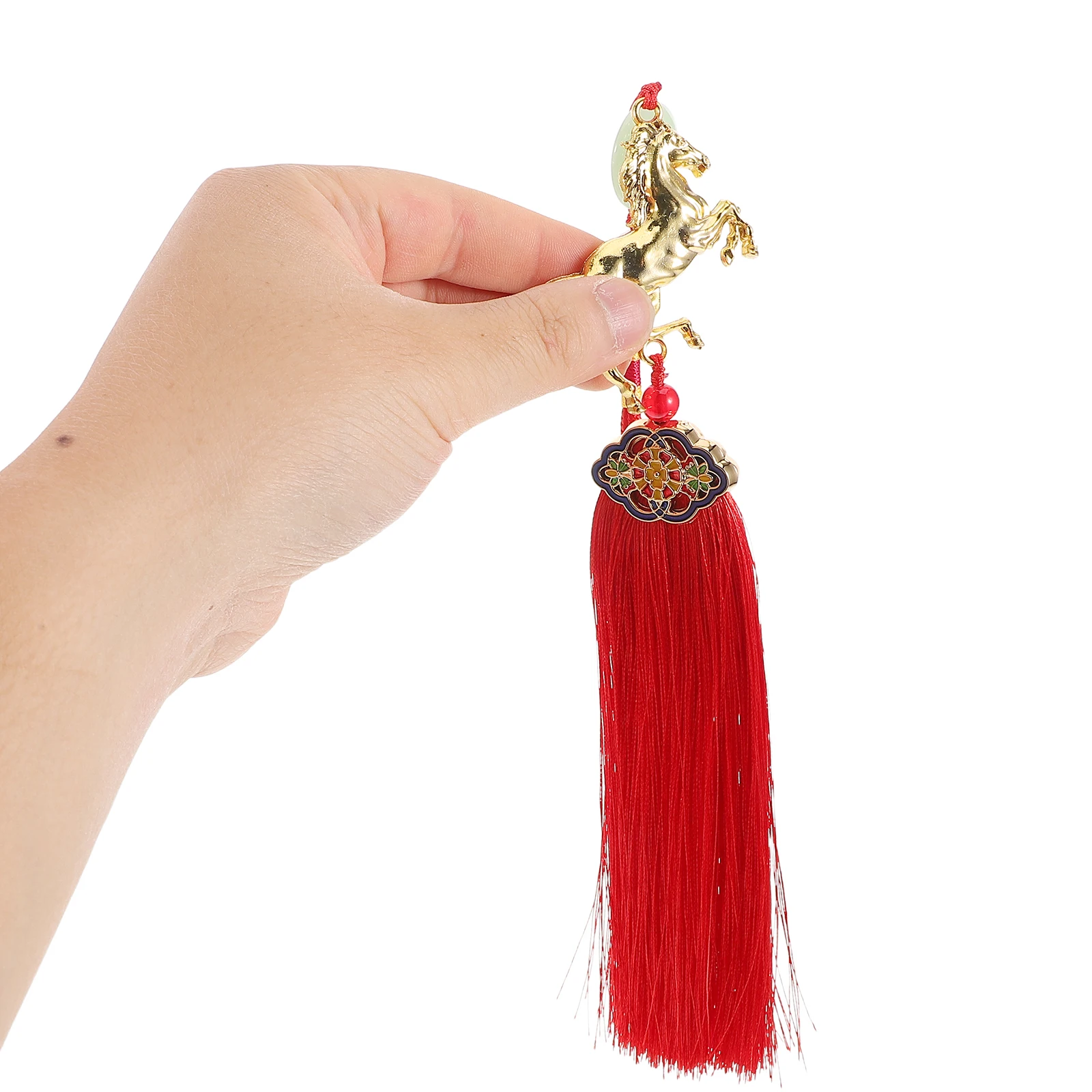 Zodiac Horse Hanging Ornament 2026 Red Chinese Knot Tassel Pendant Spring Festival Feng Shui Lucky Decor Chinese Knot 
Zodiac Horse Hanging Ornament 2026 Red Chinese Knot Tassel Pendant Spring Festival Feng Shui Lucky Decor Chinese Knot