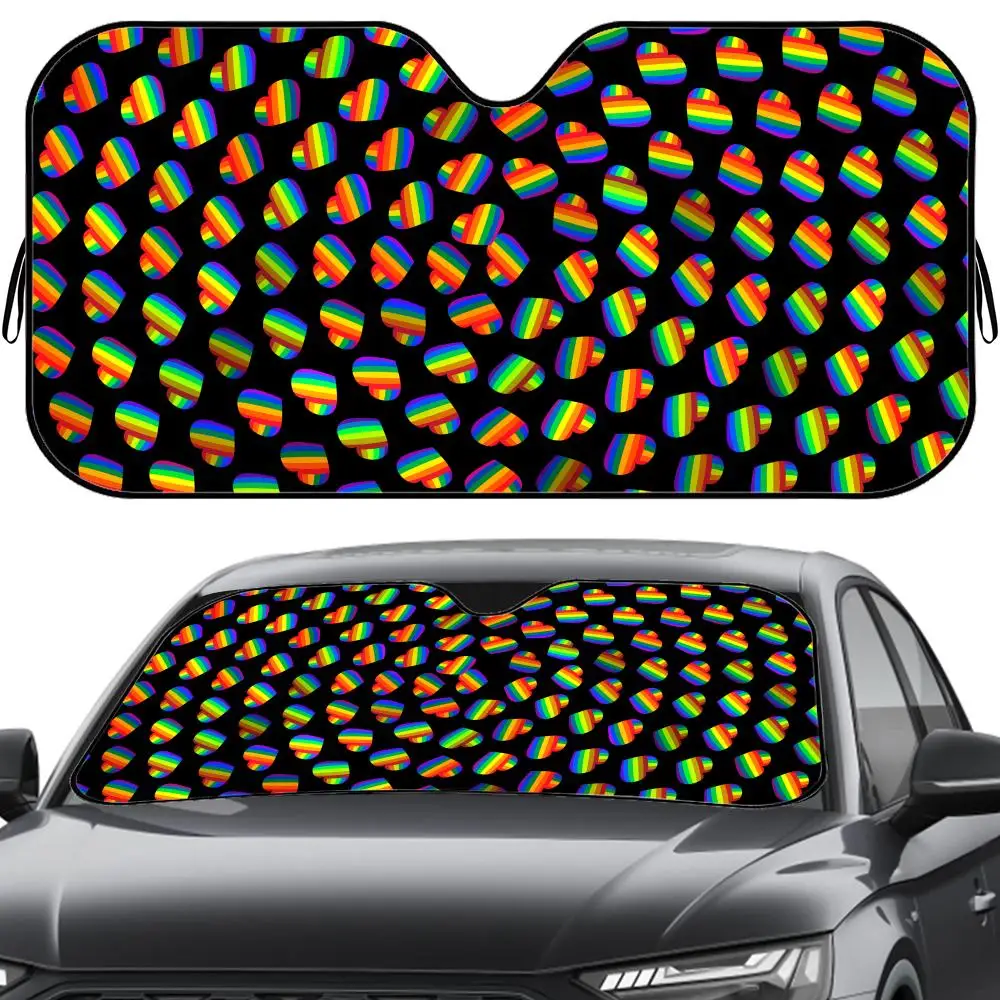 Солнцезащитный козырек с радужными полосками, многоразовый, из алюминиевой фольги, с УФ-защитой, пятислойная теплоизоляция, солнцезащитные шторки для лобового стекла
Солнцезащитный козырек с радужными полосками, многоразовый, из алюминиевой фольги, с УФ-защитой, пятислойная теплоизоляция, солнцезащитные шторки для лобового стекла