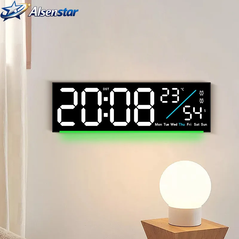 Modern Simple Multifunctional LED Digital Alarm Clock High End Electronic Clock Table Wall Dual Use for Living Room
Modern Simple Multifunctional LED Digital Alarm Clock High End Electronic Clock Table Wall Dual Use for Living Room