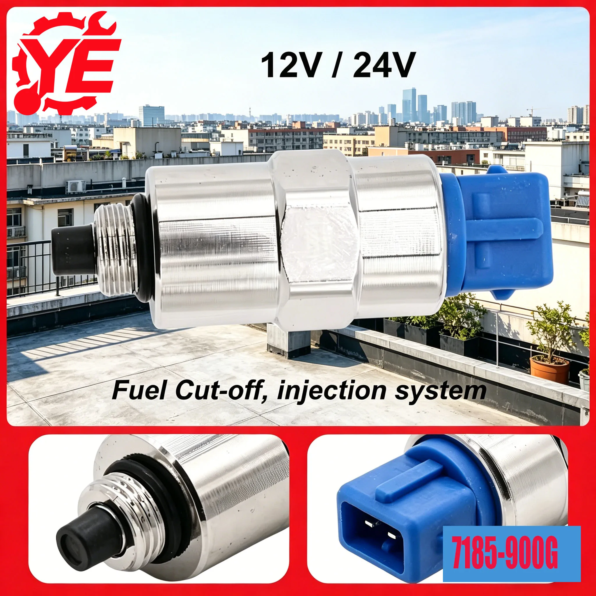 12V 24V Fuel Stop Solenoid Valve 7185-900G 9185-900G for Delphi Lucas Cav Fuel Cut-off, Injection System 26420469 716/30255
12V 24V Fuel Stop Solenoid Valve 7185-900G 9185-900G for Delphi Lucas Cav Fuel Cut-off, Injection System 26420469 716/30255