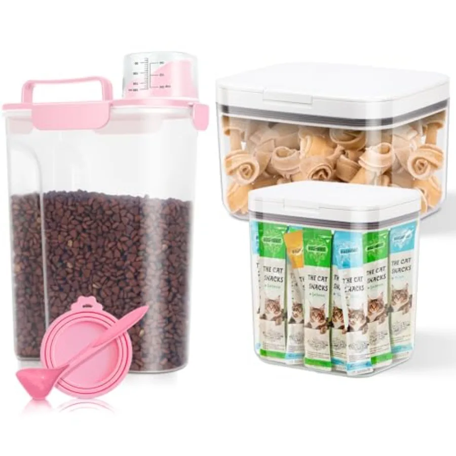 Dog Food Storage Container 6 Qt and Pet treat Containers 2 Qt+3 Qt Airtight Cat Food Storage Dispenser with Larger Spout and Me
Dog Food Storage Container 6 Qt and Pet treat Containers 2 Qt+3 Qt Airtight Cat Food Storage Dispenser with Larger Spout and Me
