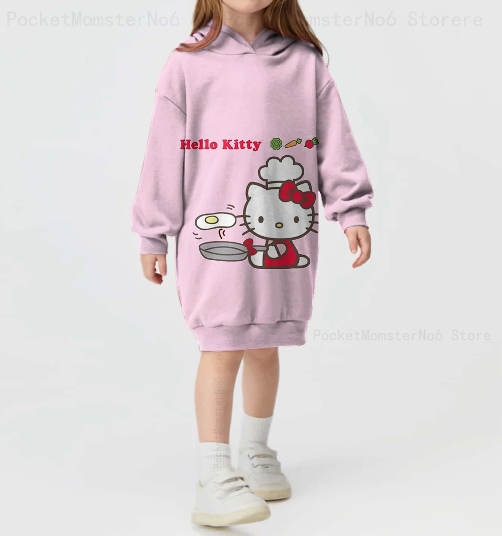 Children's new girls casual fashion Hello Kitty print sweatshirt cartoon Disney baby girl autumn and winter hooded skirt
Children's new girls casual fashion Hello Kitty print sweatshirt cartoon Disney baby girl autumn and winter hooded skirt