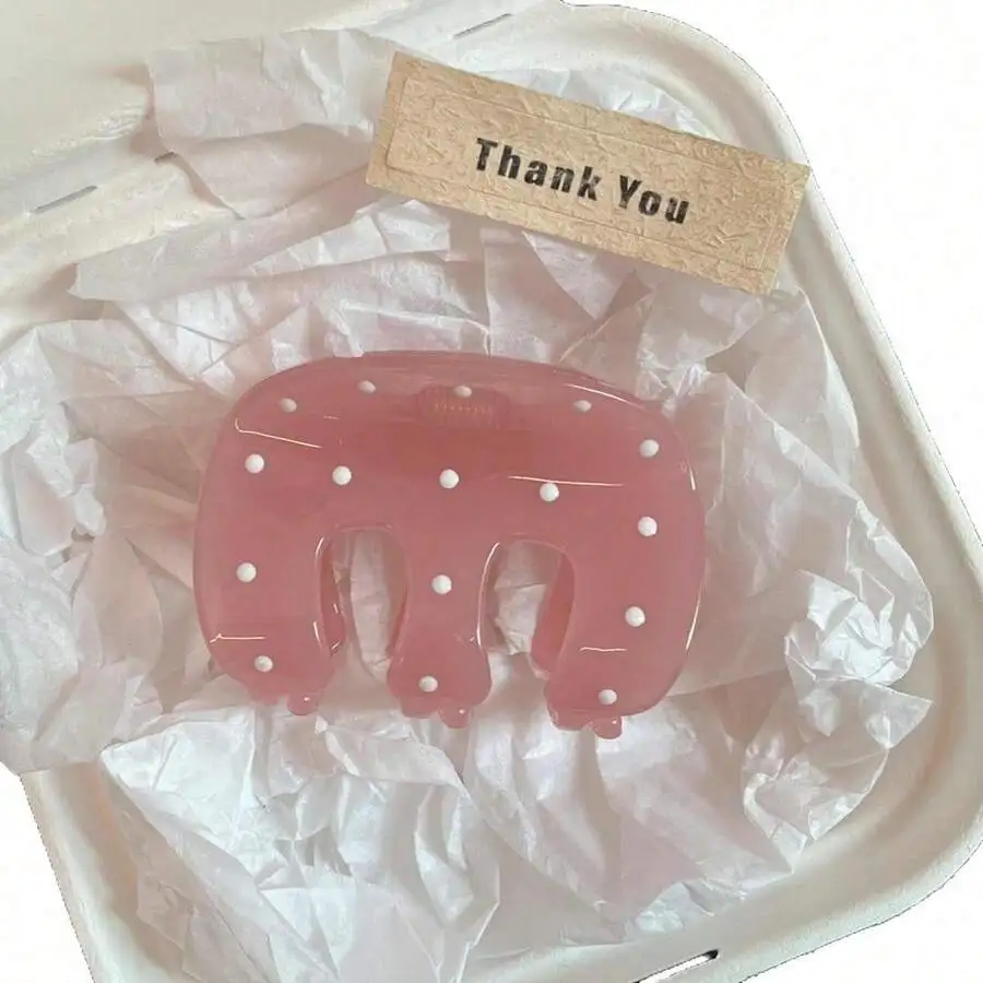 M-Shaped Polka Dot Hair Claw Clip For Women Summer Hair Accessory
M-Shaped Polka Dot Hair Claw Clip For Women Summer Hair Accessory