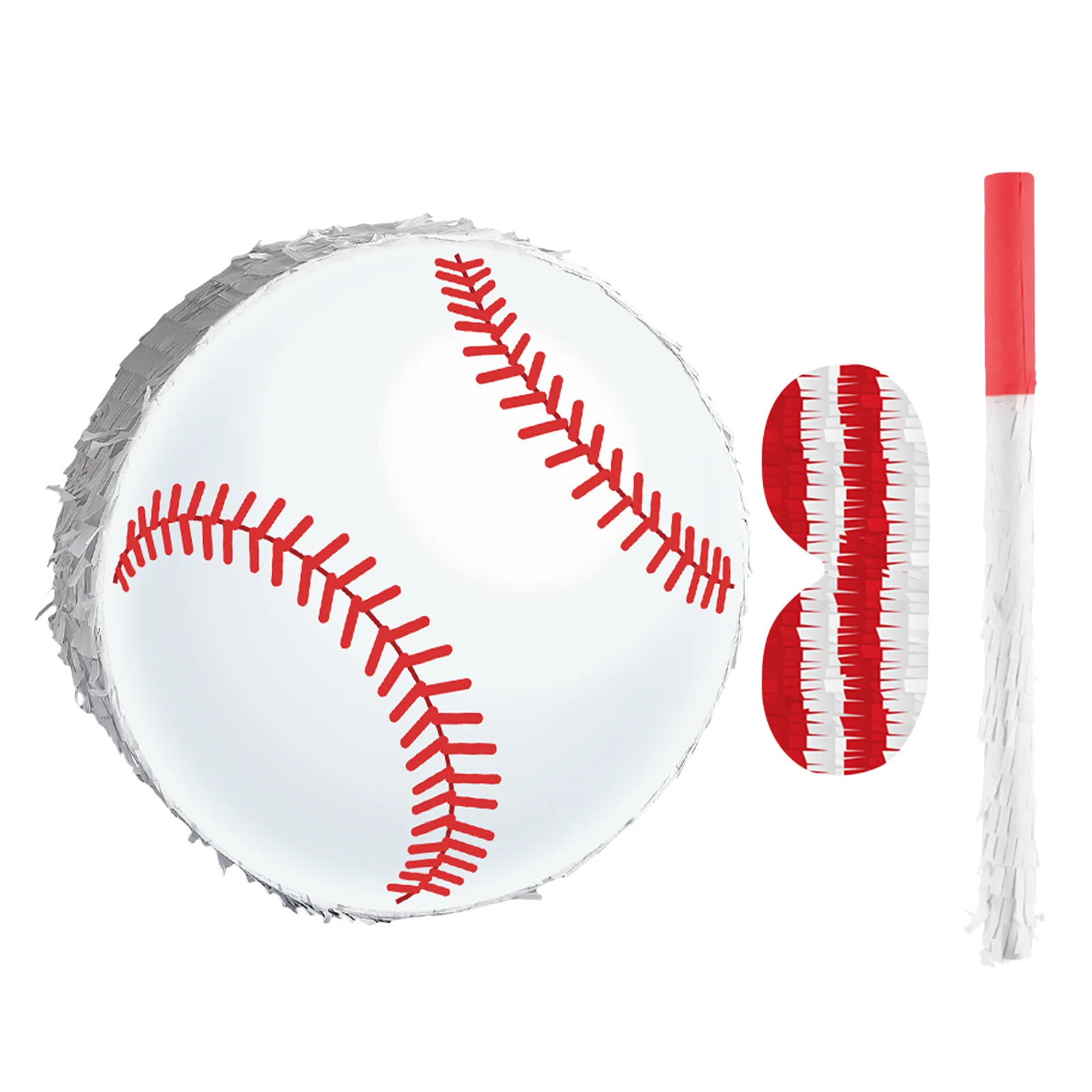 1Set Baseball Pinata Sturdy Cardboard Crepe Paper Decor Birthday Party Sport Theme Pinata Stick Blindfold Hanging Decoration
1Set Baseball Pinata Sturdy Cardboard Crepe Paper Decor Birthday Party Sport Theme Pinata Stick Blindfold Hanging Decoration
