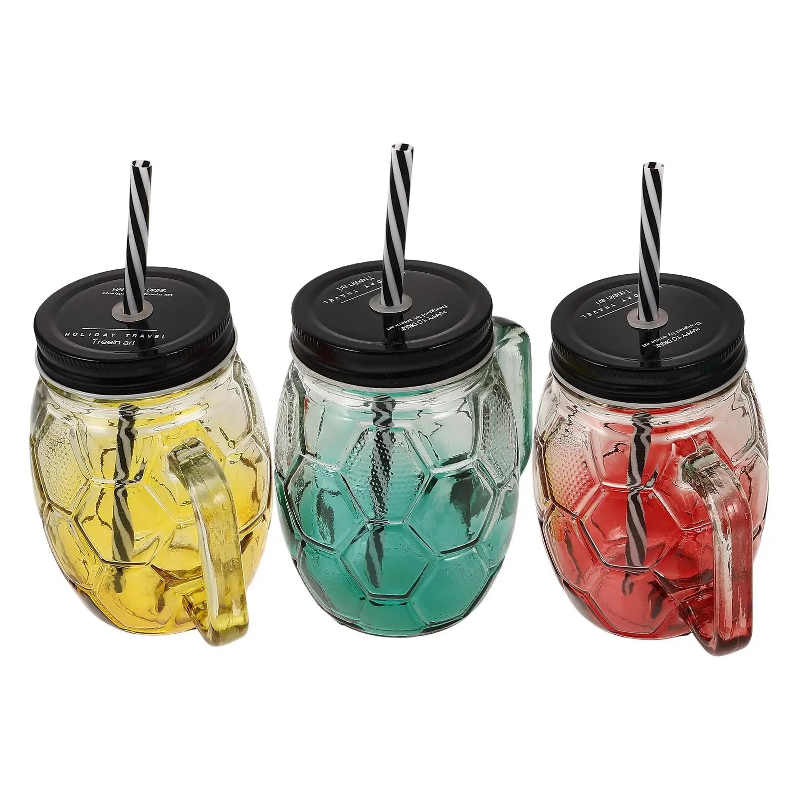 3 Sets Football Sippy Cup Coffee Cups with Lids Mason Jar Handle Small Straws Glass Travel Cocktail
3 Sets Football Sippy Cup Coffee Cups with Lids Mason Jar Handle Small Straws Glass Travel Cocktail