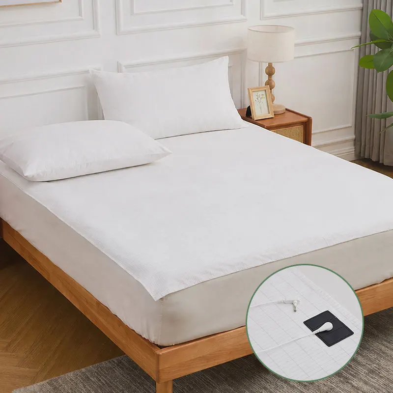 10% Silver Fiber Grounding Sheet Flat Bedsheet with Grounding Cord Organic Cotton Health Sheet Natural Wellness Release Stress
10% Silver Fiber Grounding Sheet Flat Bedsheet with Grounding Cord Organic Cotton Health Sheet Natural Wellness Release Stress