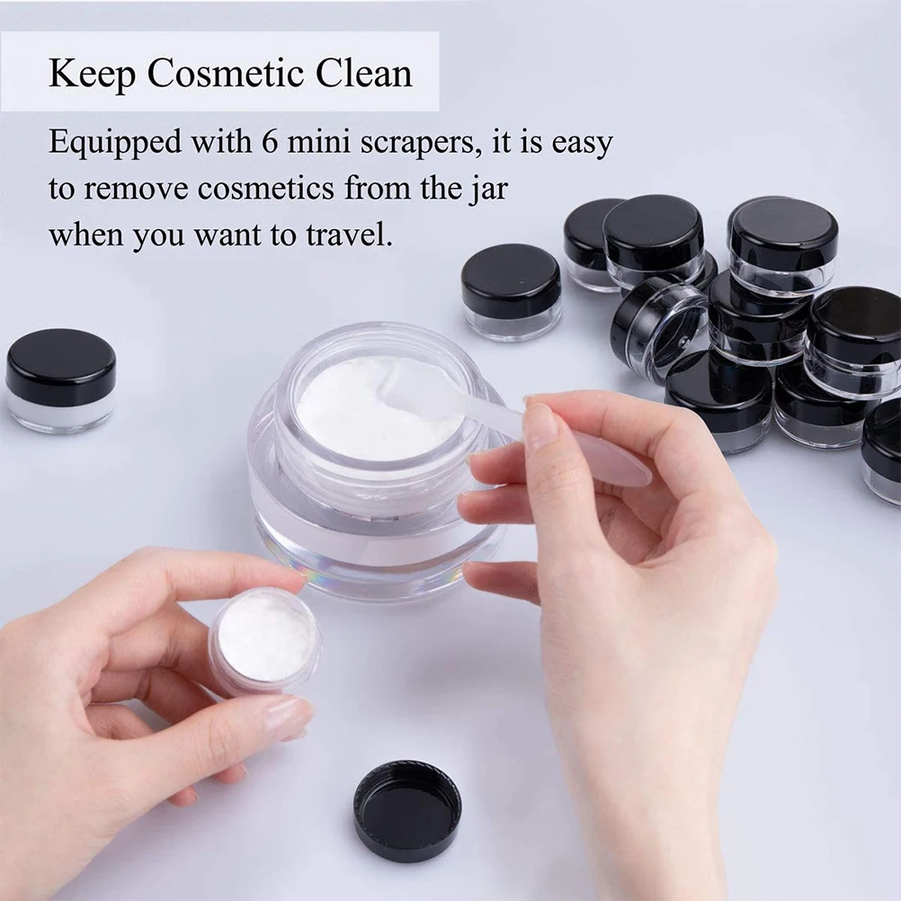 60 Pcs Cream Box Durable Portable Small Round Pot Jars Lotion Travel Container Plastic Sealed No Leakage Storage Jar
60 Pcs Cream Box Durable Portable Small Round Pot Jars Lotion Travel Container Plastic Sealed No Leakage Storage Jar