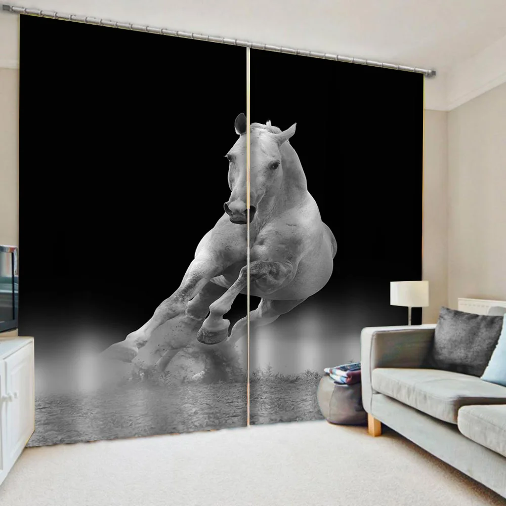 Luxury Blackout 3D Window Curtains For Living Room Bedroom grey horse curtains soundproof windproof curtains
Luxury Blackout 3D Window Curtains For Living Room Bedroom grey horse curtains soundproof windproof curtains