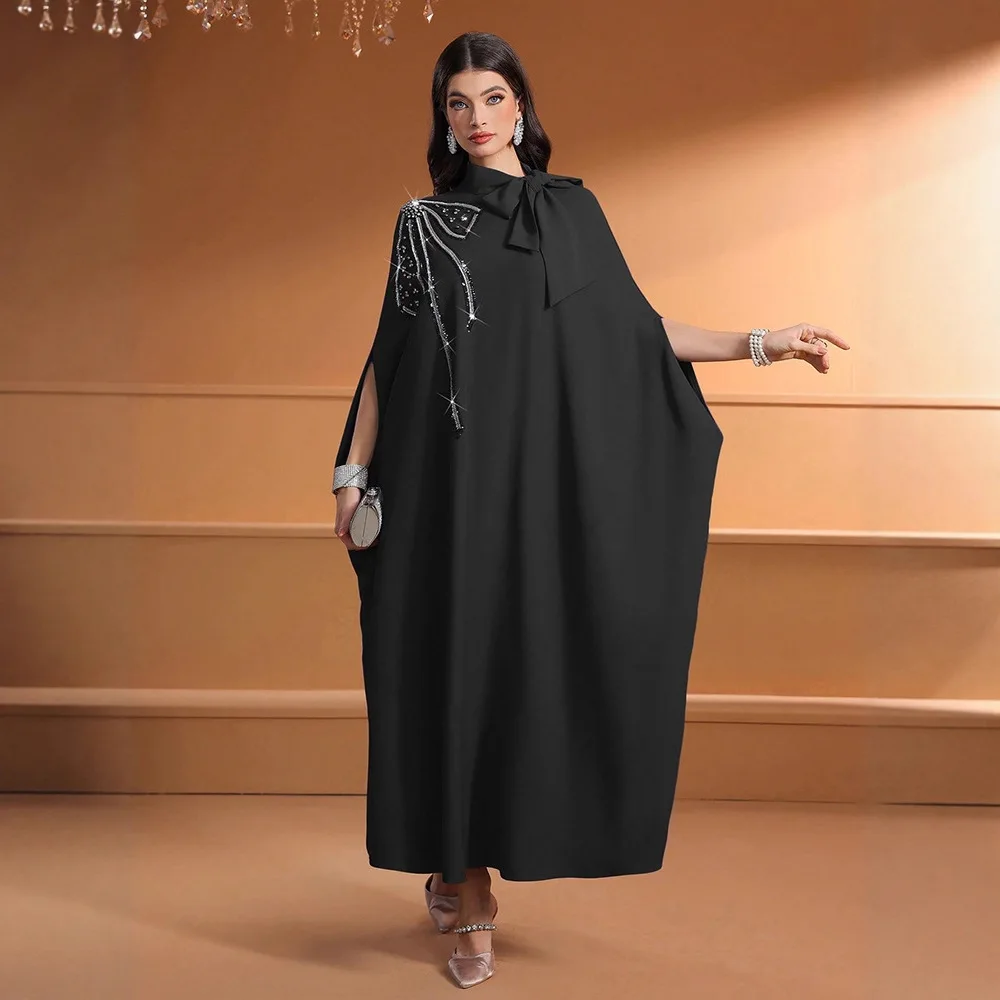 Ky1932-1 Round-neck Cape Sleeve Loose-fitting Fashion Casual Muslim Long Dress Robe Abaya Ramadan Dubai Luxury Islam Elegant
Ky1932-1 Round-neck Cape Sleeve Loose-fitting Fashion Casual Muslim Long Dress Robe Abaya Ramadan Dubai Luxury Islam Elegant