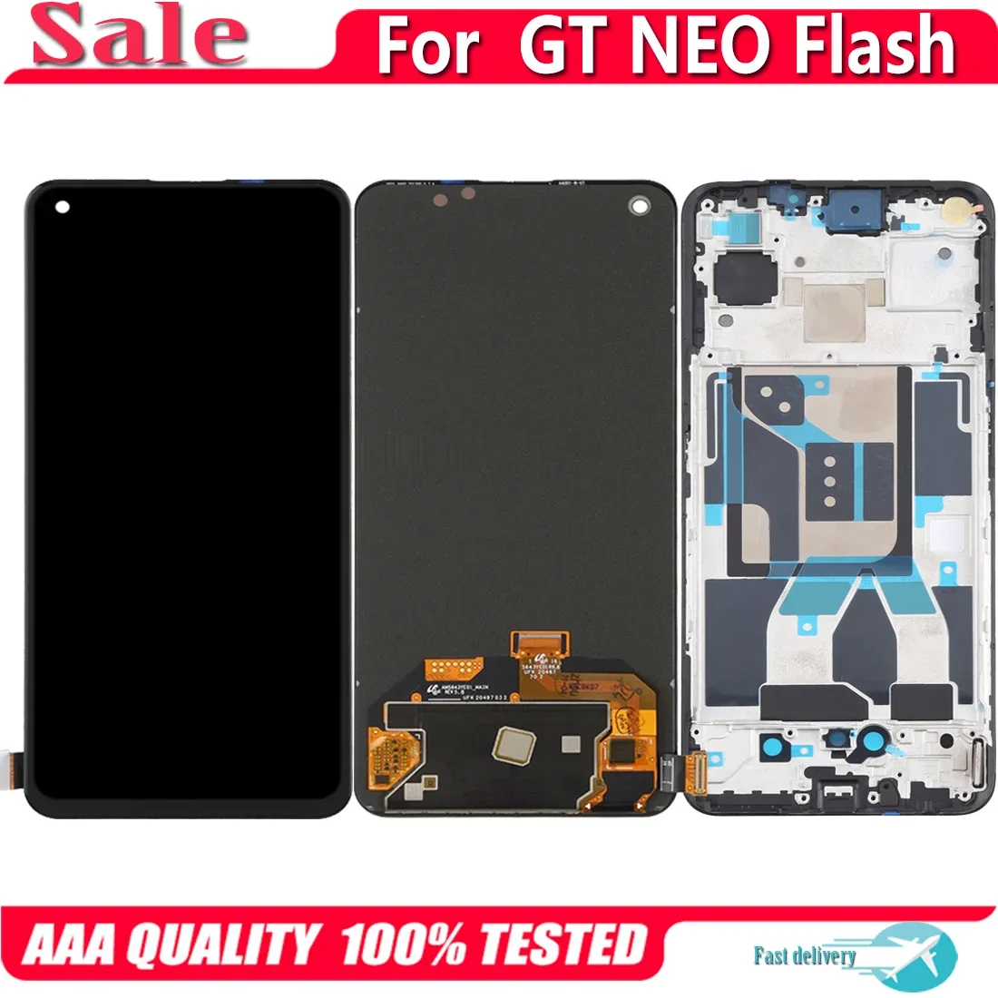 6.43" AMOLED For OPPO Realme GT NEO Flash Edition RMX3350 LCD Display Touch Screen Replacement Digitizer Assembly
6.43" AMOLED For OPPO Realme GT NEO Flash Edition RMX3350 LCD Display Touch Screen Replacement Digitizer Assembly